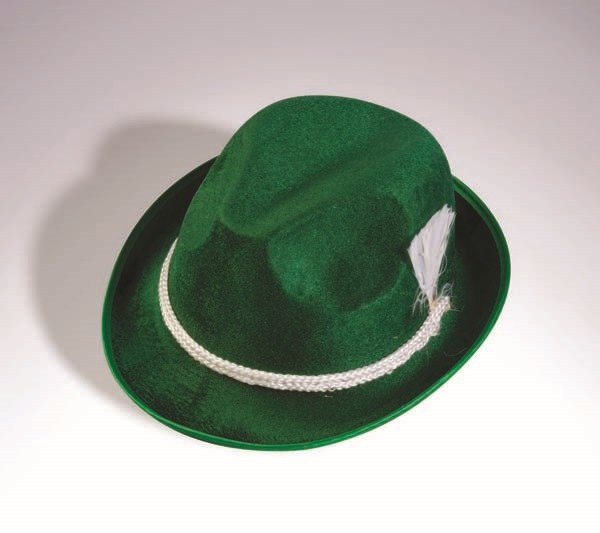 Hat Oktoberfest Green Whitd Band/Feather