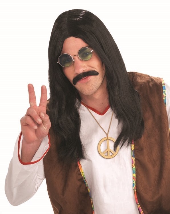 Wig Hippie Dude Black