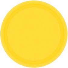 Yellow Sunshine 9in Paper Plates 20ct