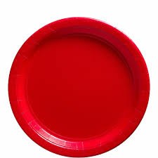 Apple Red 8.5" Paper Plates 20ct