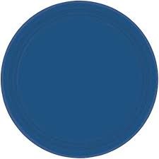 Navy Flag Blue 9in Plates