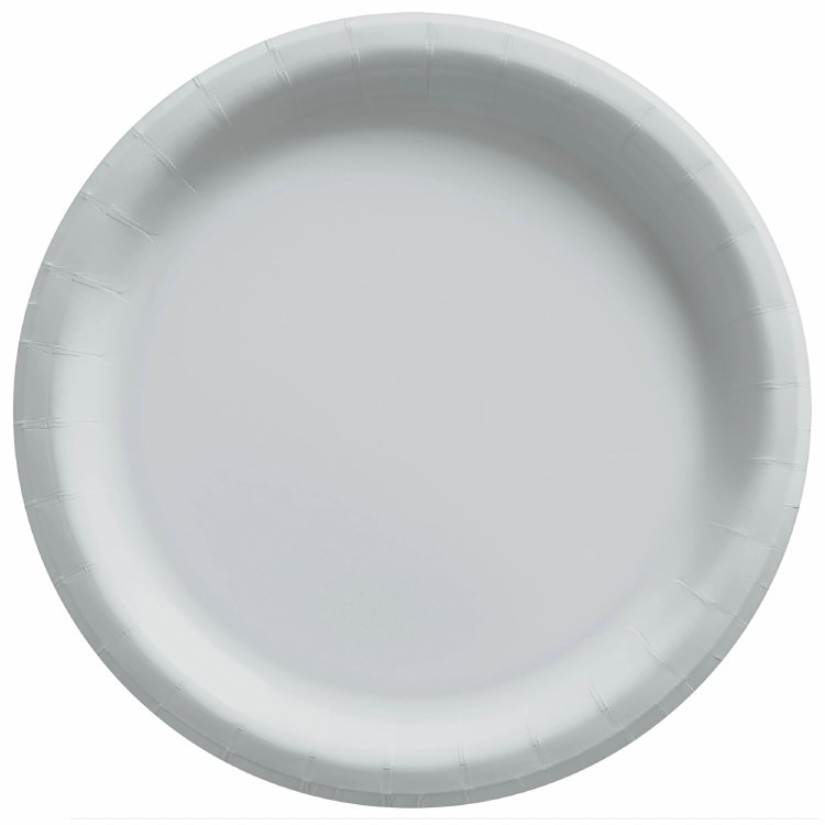 Silver 8.5in Paper Plates 20ct