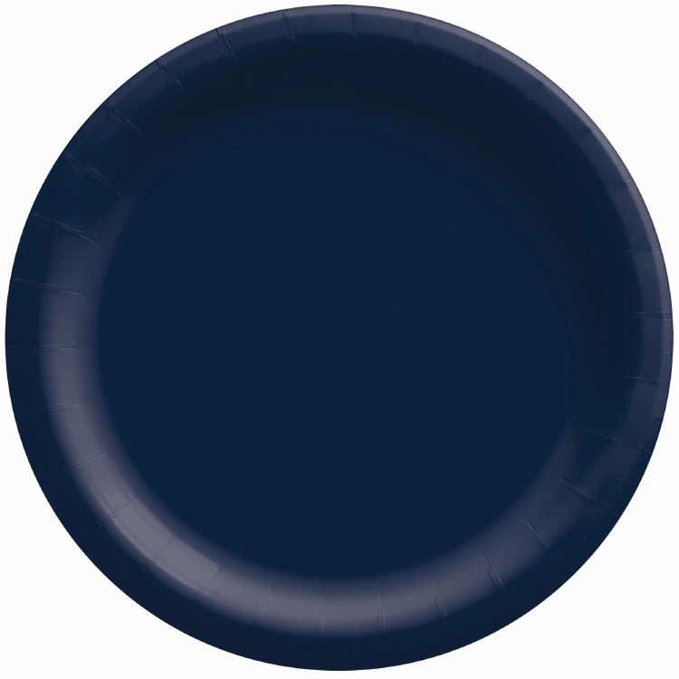 True Navy 8.5" Paper Plates 20ct