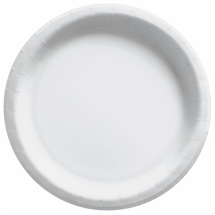 Frosty White 8.5" Paper Plates