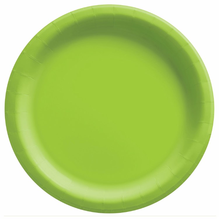 Solid Kiwi Green 8.5" Paper Plates 20ct