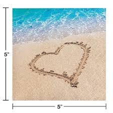 Beach Love Beverage Napkin