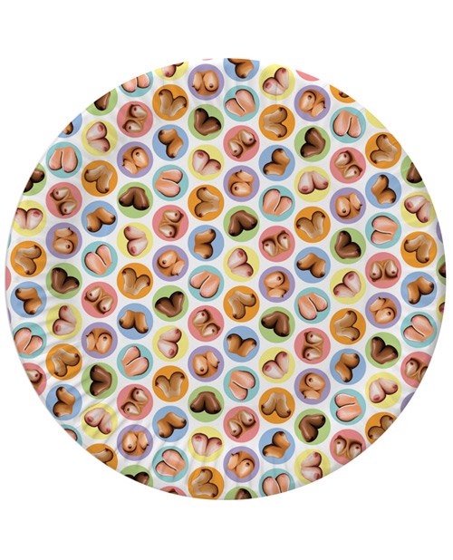Dirty Boob Paper Plates