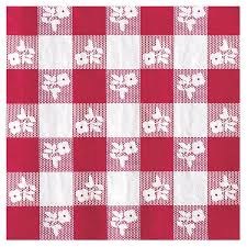 Red Gingham Beverage Napkin