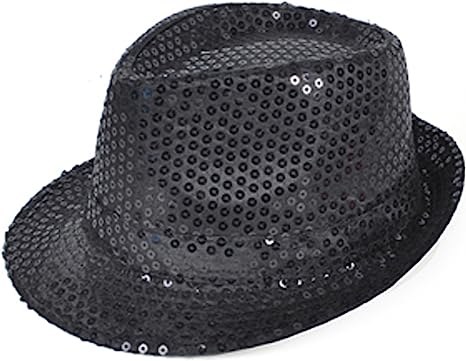 Hat Fedora Sequin BLK