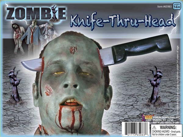 Knife Thru Head Zombie