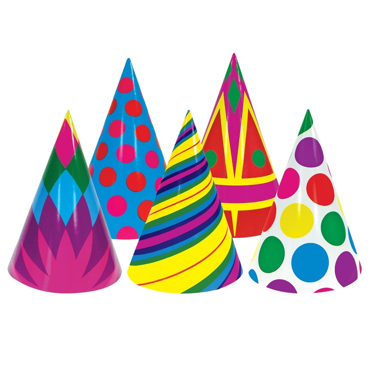 Assorted Party Print Party Hat (1 HAT)