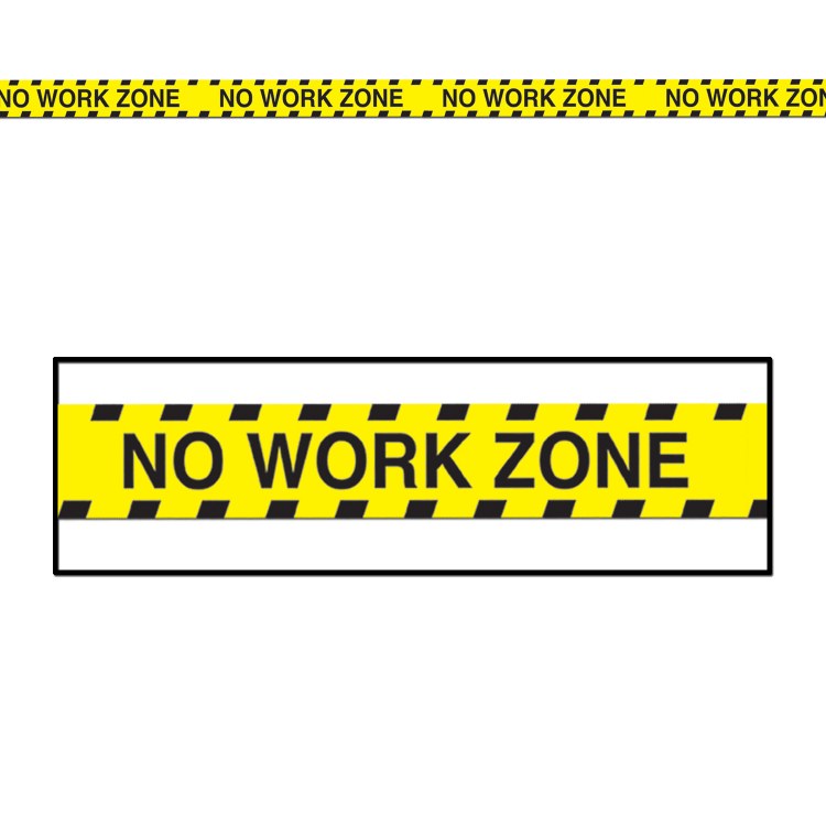 Party Tape No Work Zone