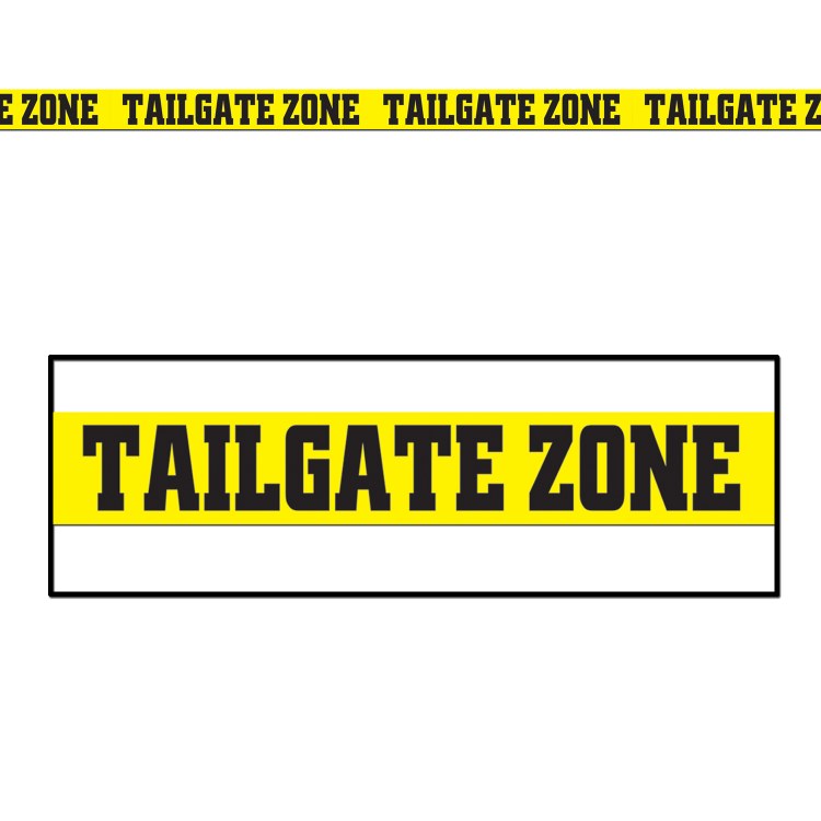 Party Tape Tailgate Zone