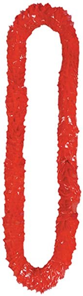 Lei Plastic Red 2.5in