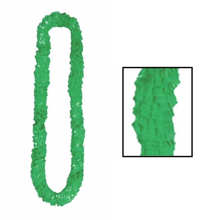 Lei Plastic Green 2.5in