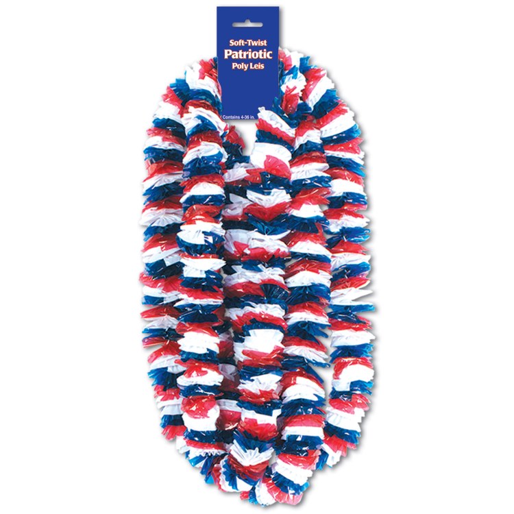 Leis Soft Twist Patriotic 4pk