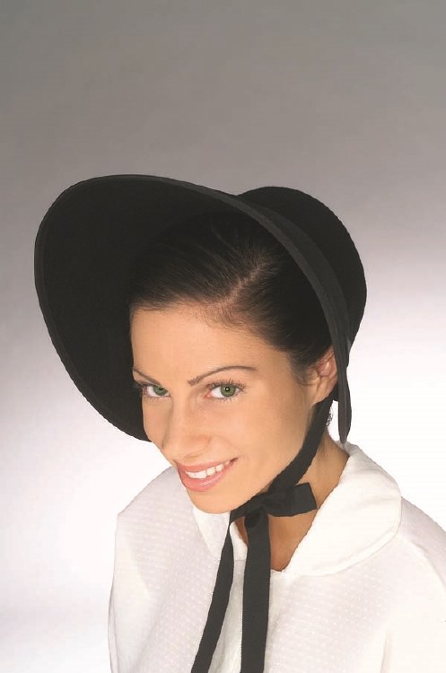Hat Bonnet Black Felt