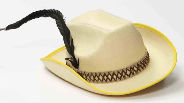 Hat Cowboy Brown w/ Feather