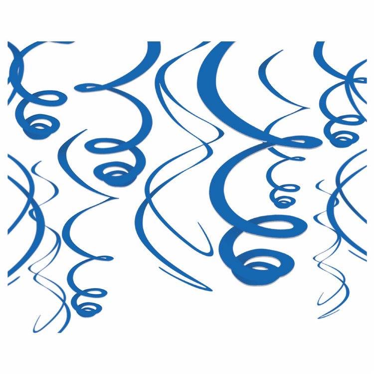 Swirl Deco Royal Blue 12ct
