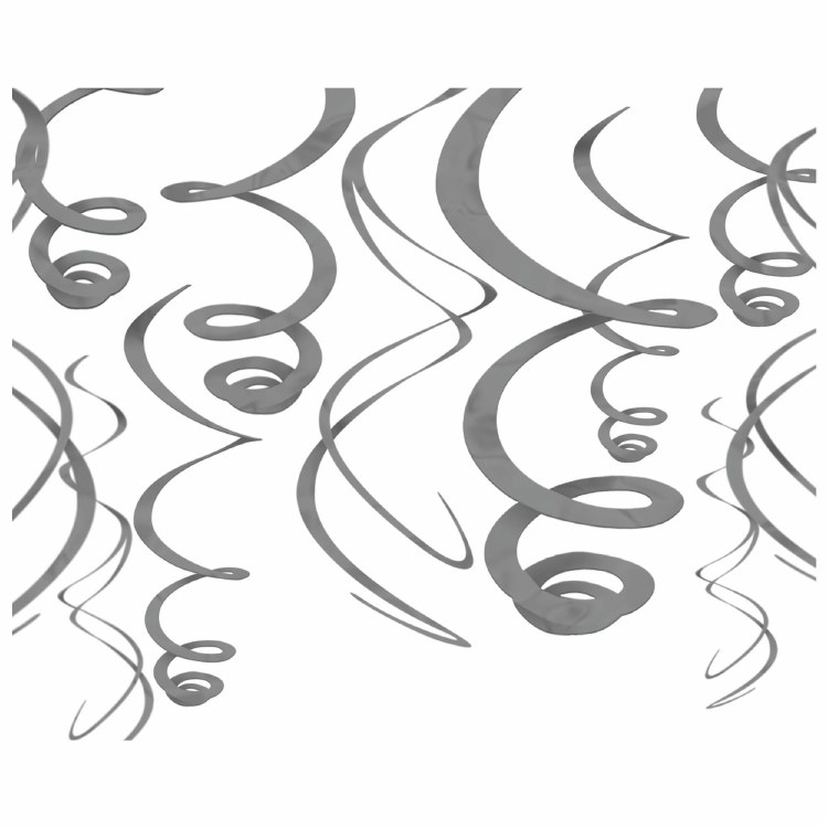 Swirl Deco Silver 12ct