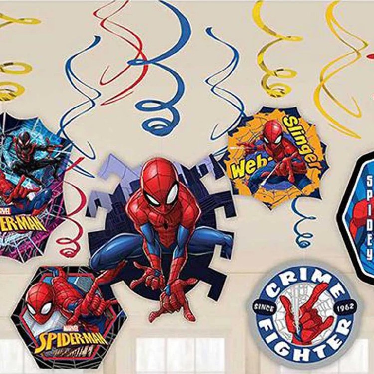 Spiderman Swirl Decor Value Pk