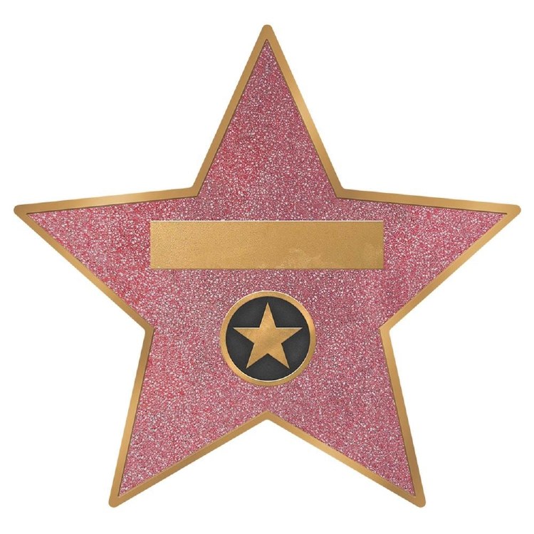 Glitz &amp; Glam Star Decal Clings 8ct