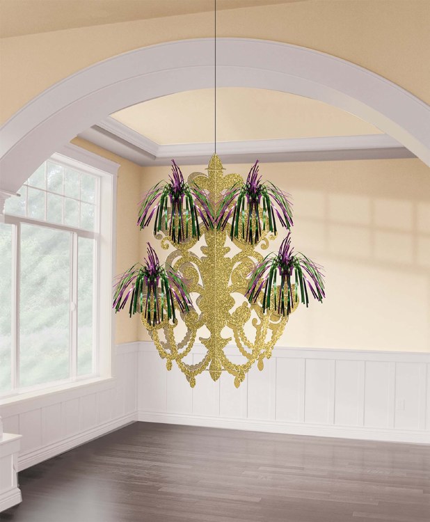 Mardi Gras Firework Chandelier