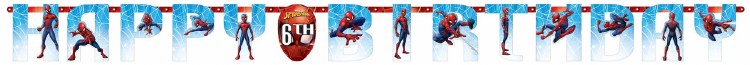 Spiderman Wonder Jumbo Banner Add Any Age