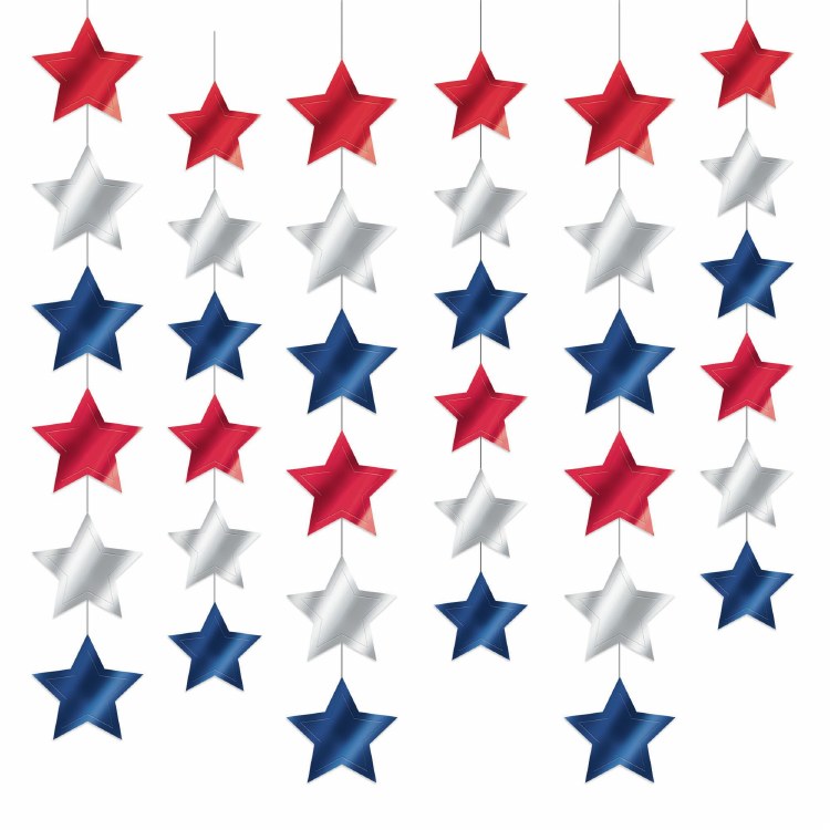 Stars RWB String Decoration