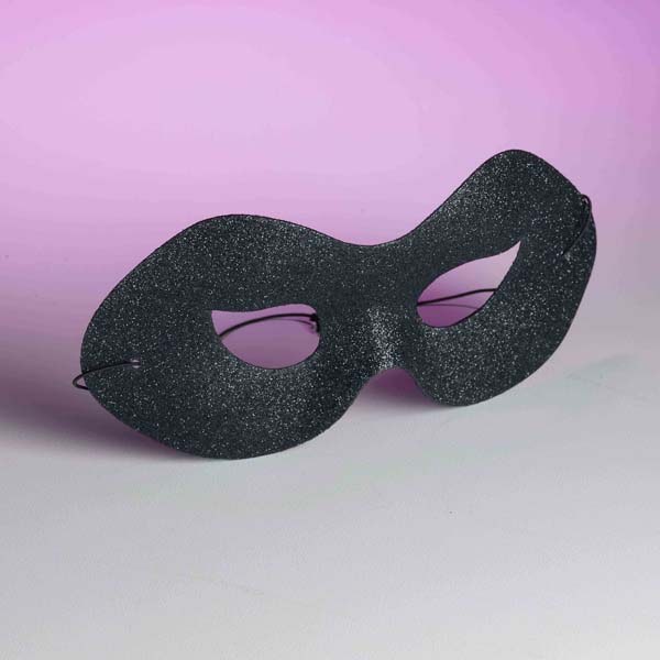 Mask Eye Black Glitter