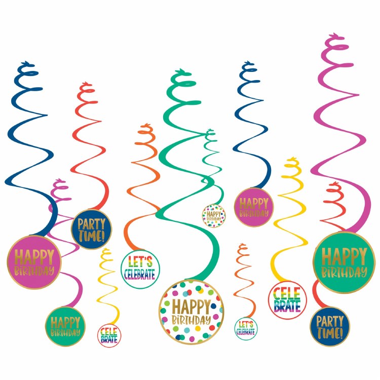 Happy Dots Swirl Deco
