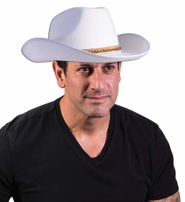 Hat Cowboy White