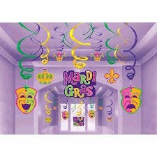Mardi Gras Swirls Mega Value 30pk