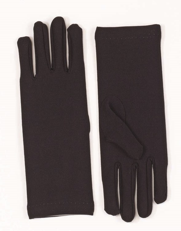Gloves Short Nylon Black