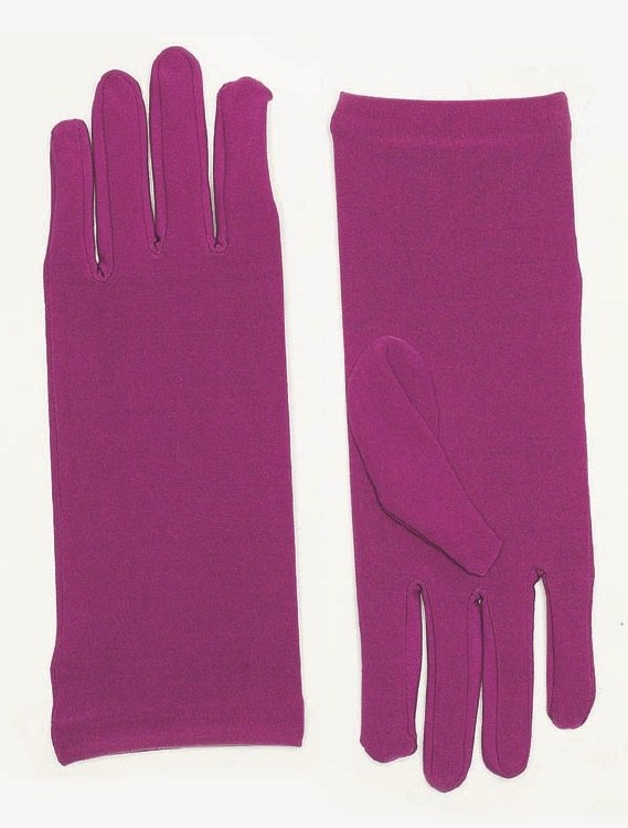 Gloves Short Nylon Purple