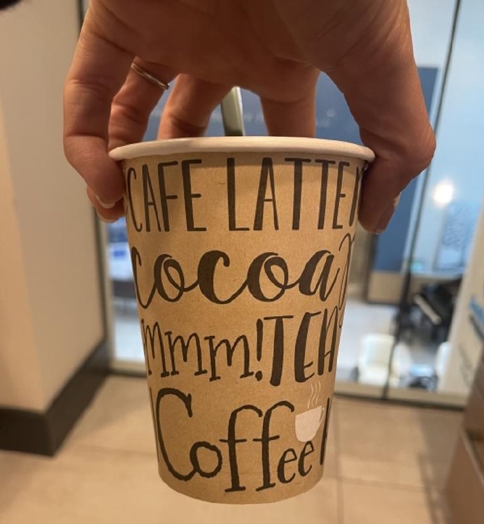 Paper Cup 12oz Coffee Design