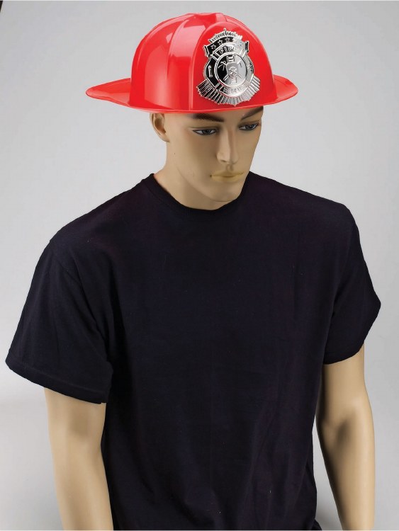 Deluxe Red Fireman Helmet