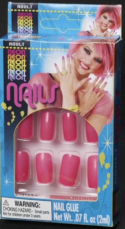 Nails Pink Neon