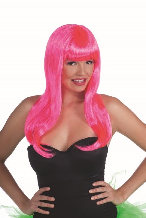 Wig Sassy Neon Ht Pink