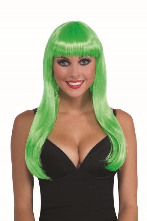 Wig Sassy Neon Green
