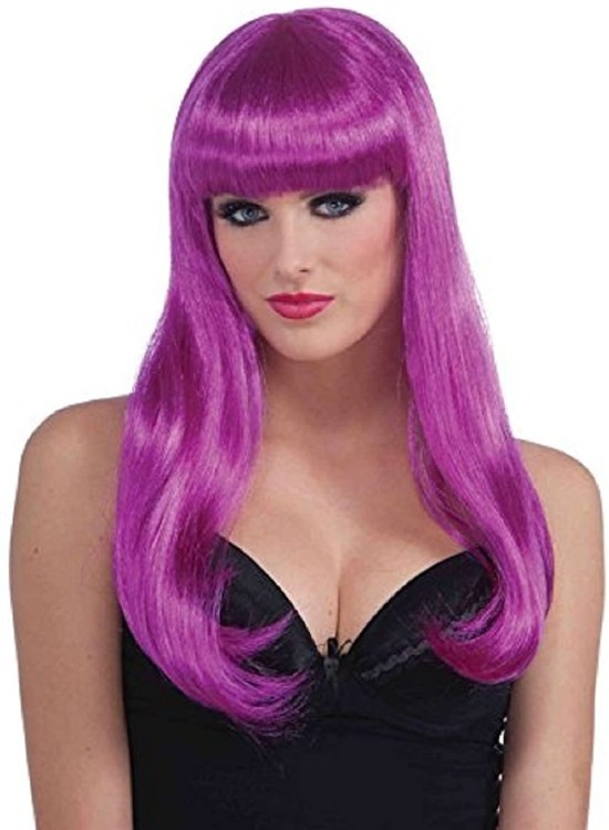 Wig Sassy Neon Purple