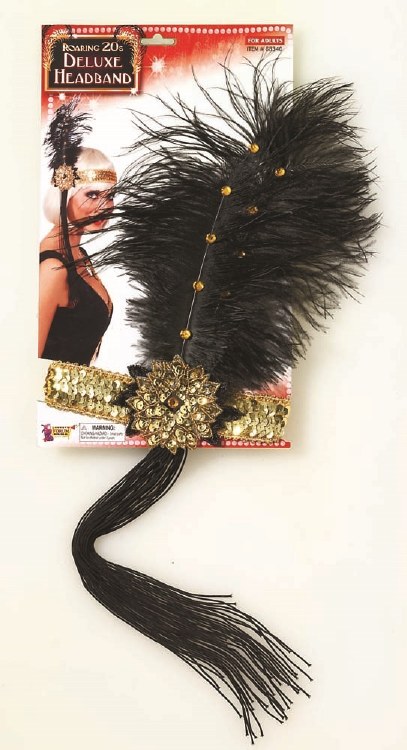 Headband Flapper Black/Gold