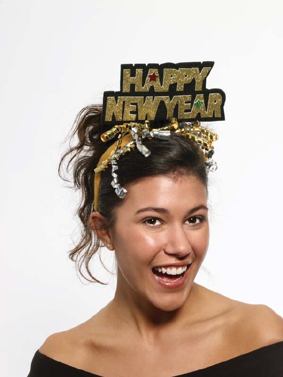 Headband Gold HNY
