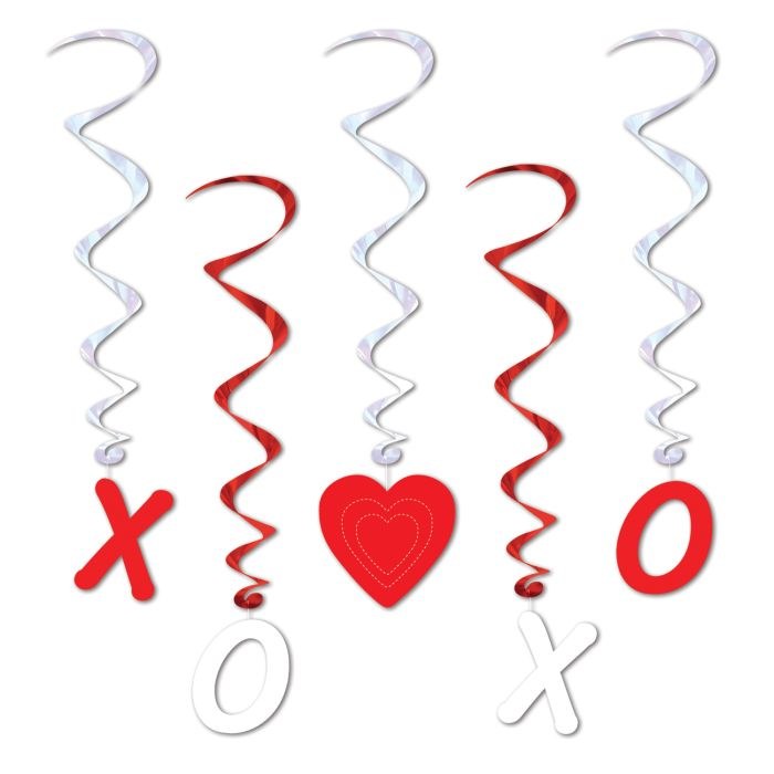 Valentine Whirls Hanging Deco