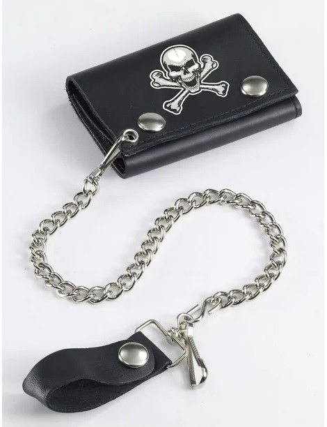 Wallet Biker w/ Chain &amp; Skull