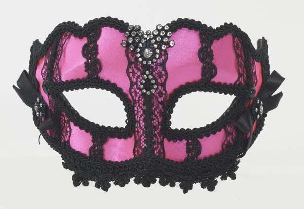 Mask Half Lace HtPink/Blk