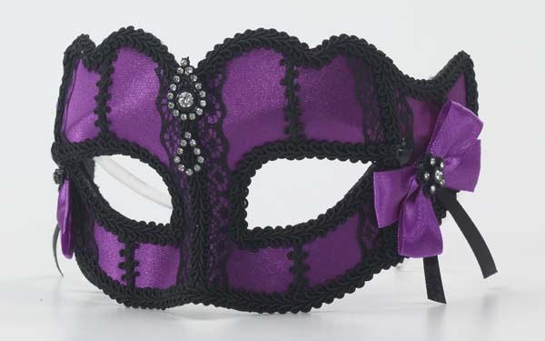 Mask Half Lace Purp/Blk