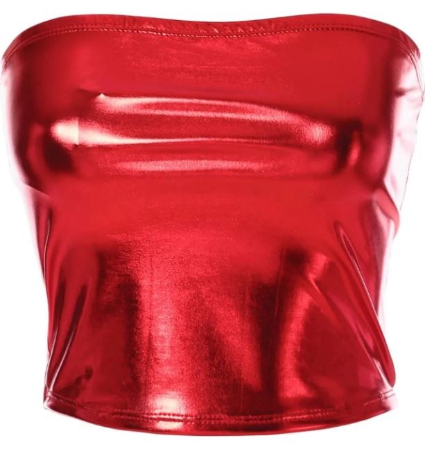 Liquid Metal Bandeau Red Large