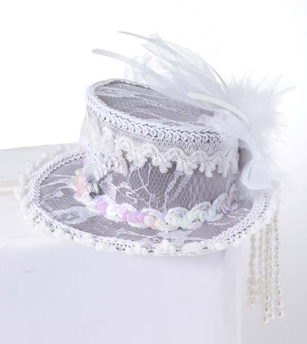 Hat Mini Ghost White