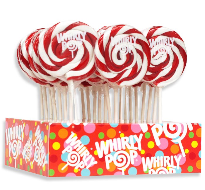 Red &amp; White Whirly Pop Cherry